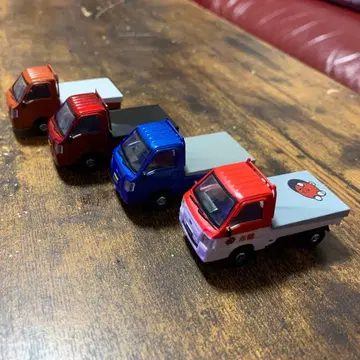 칭다오 문화 교재사 스바루 삼바 1/64 경트럭 아카보 4대 묶음 판매