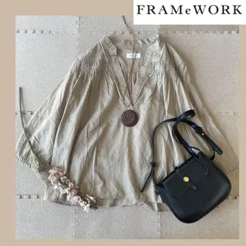 FRAMeWORK 코튼 개더 블라우스 F