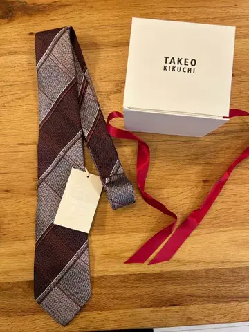 TAKEO KIKUCHI 체크 패턴 넥타이