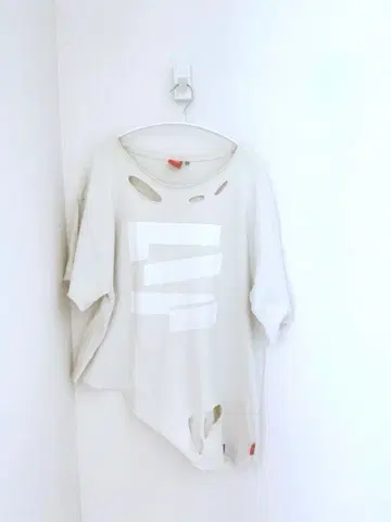 [ XL 사이즈 ] 스프라툰 3 사키이카 화이트 T셔츠