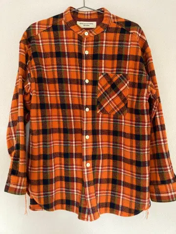 BEAMS BOY 워크 체크 롱 슬리브 셔츠