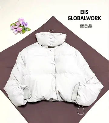 EiiS 글로벌 워크 타카야마 나오코 콜라보 다운 자켓 숏 자켓