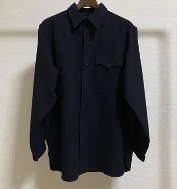 40s 빈티지 USN CPO 셔츠 WW2 어깨 포켓 옷깃 더블 초기