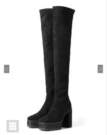 GRL 청키힐 니하이 부츠