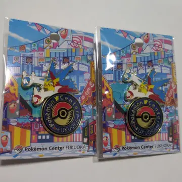 포켓몬 센터 후쿠오카 로고핀즈 2개 세트