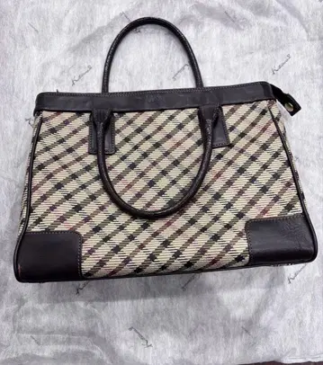 DAKS LONDON 체크 무늬 핸드백