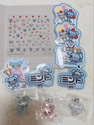 폼포넷 네일 씰 메지루시 액세서리 민트 묶음 판매 나루미야