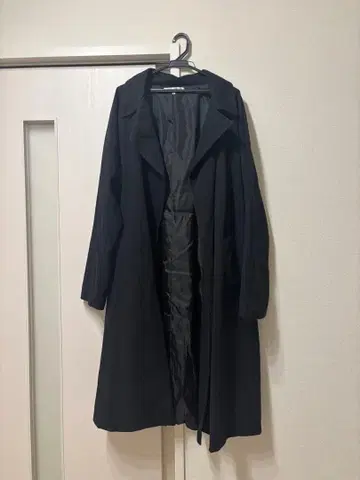 체스터 코트 롱 코트 INTERFACTORY 블랙