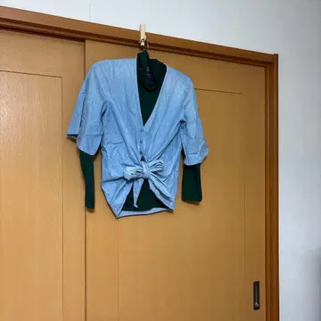 라이트 블루 가디건 프리 사이즈와 XL 터틀 여성용 세트