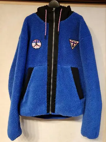 JORDAN 남성용 M 플리스 방한 겉옷 파랑