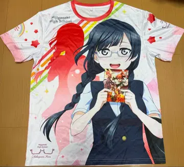 러브 라이브! 니지가사키 나카가와 나나 풀 그래픽 T셔츠