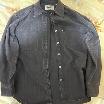 silverTab 다크 그레이 버튼업 셔츠 S