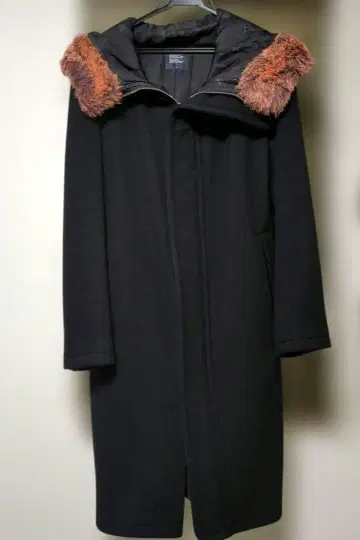 새상품급 LIMIfeu 리미푸 코트 롱 코트 퍼 더블 지퍼