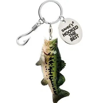 블랙 배스 키링 낚시 언더그라운드 배스 낚시 키링 피규어