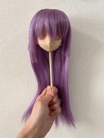 1/3 1/4 인형 인형 가발 L 사이즈 보라색 퍼플