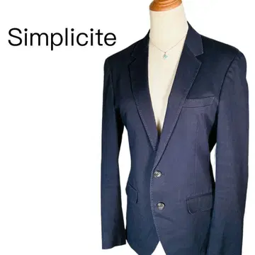 심플리시떼 테일러드 자켓 싱글 센터벤트 네이비 [ 38 ]