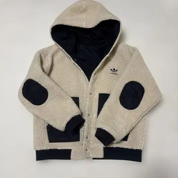 새상품급 adidas 리버서블 플리스 자켓 크림/블랙