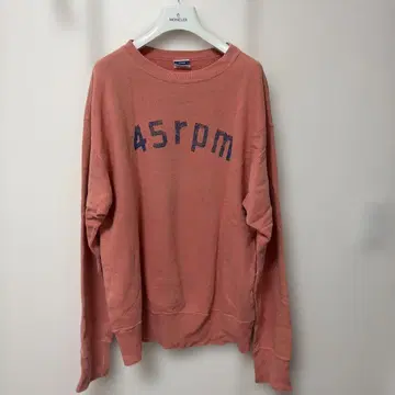 45rpm 살몬 핑크 스웨트 셔츠