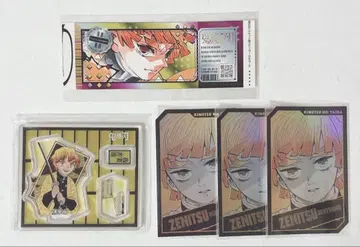 귀멸의 칼날 홀로 카드 컬렉션 아크릴 스탠드 스티커 젠이츠