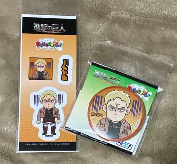 진격의 거인 라이너 DOTABATA 스티커 캔뱃지