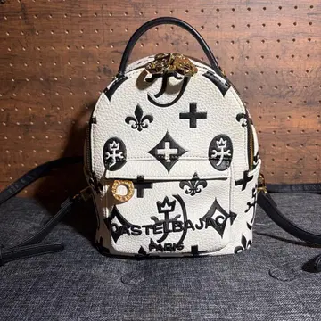 새상품급 CASTELBAJAC 미니 백팩 클레어 모노그램 화이트