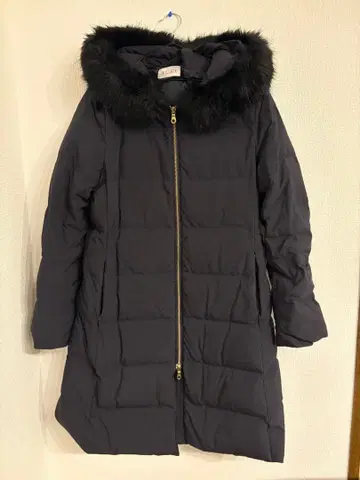 새상품급 플라스테 PLST 롱 다운 코트 블랙 M 사이즈