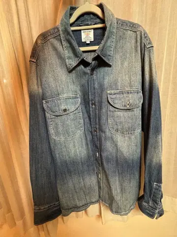 데님 자켓 버튼 프론트 긴팔