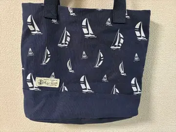 폴로 랄프로렌 POLO 토트백 네이비 요트 패턴
