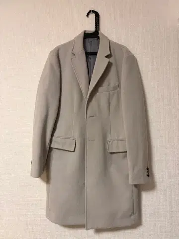 JUNRED 그레이 체스터 코트