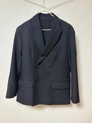 GU 오버 사이즈 더블 브레스트 자켓 블랙 M