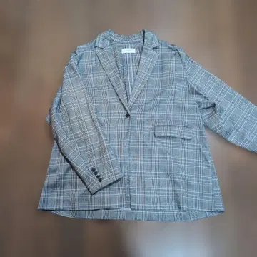 완판템 스타일 믹서 체크 자켓