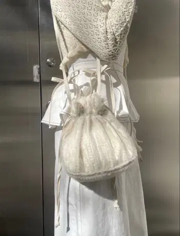 merry jenny 스팽글 미니백 화이트 아이보리