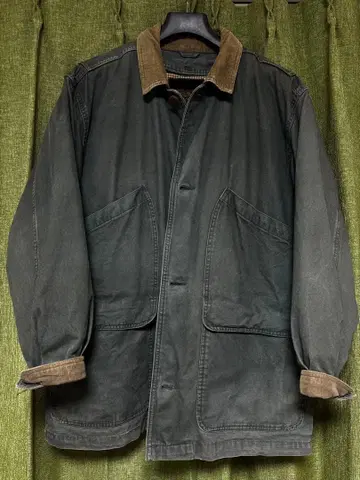 카키 밀리터리 자켓 코듀로이 옷깃