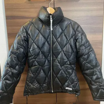 다운 자켓 남성용 짧은 기장 다이아 퀼트 드로 코드