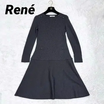 [ 새상품급 ] 르네 원피스 니트 원피스 케이블 까멜리아 34