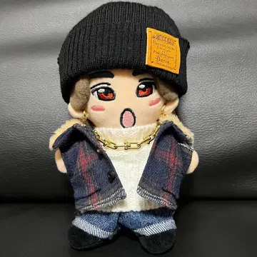 인형옷 체크 셔츠 자켓 (네이비)