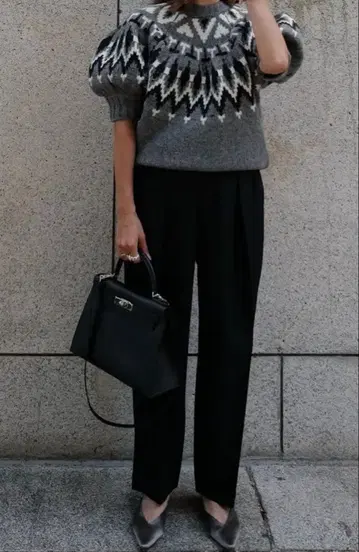 MACHATT 로 게이지 노르딕 니트 ( 그레이 )