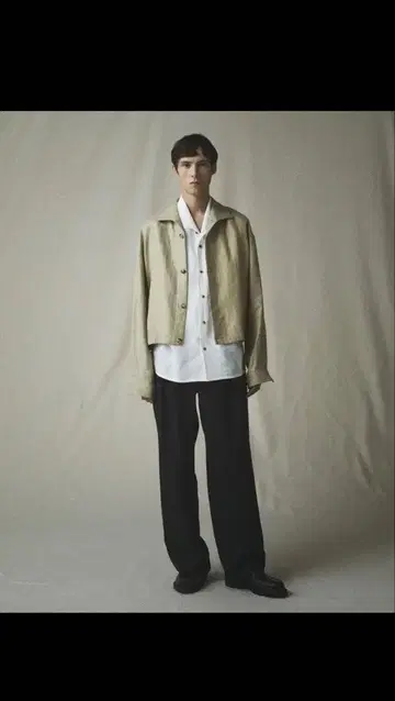 더 클래식 린넨 셔츠 자켓