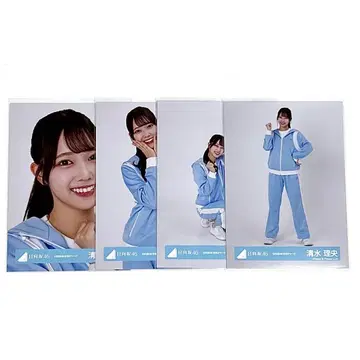 히나타자카46 시미즈 리오 브로마이드 컴프 히나타자카46 하늘색 저지