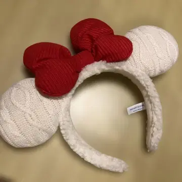 미키 귀 니트 머리띠 산타 모자 포함