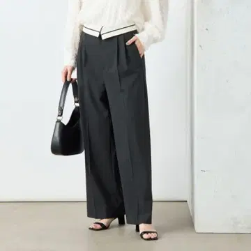 노리즈소피 베이지 와이드 팬츠 M