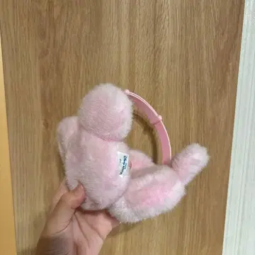 미키 귀마개 핑크 라메 귀도리 디즈니