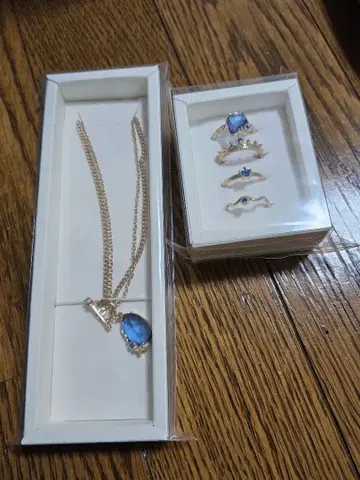 [ 우타프리 ] 히지리카와 마사토 목걸이, 반지 세트