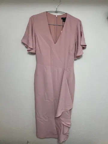 KAREN MILLEN 핑크 V넥 드레스 새상품