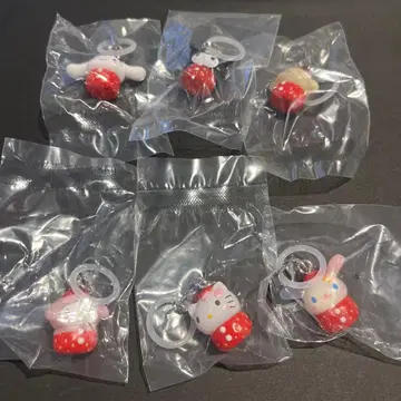 산리오 딸기 메지루시 액세서리 6종 세트