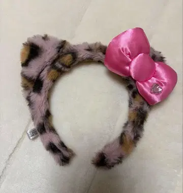 USJ 유니버셜 헬로키티 레오파드 무늬 머리띠