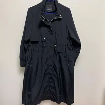 블랙 롱 트렌치코트 M 사이즈