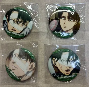 진격의 거인 리바이 캔뱃지 4점