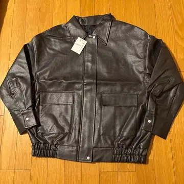 합성 피혁 블랙 자켓