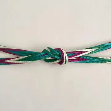 에리슈 순수 실크 허리띠 요카쿠구미 사색 꼬임 멀티 컬러 일본제